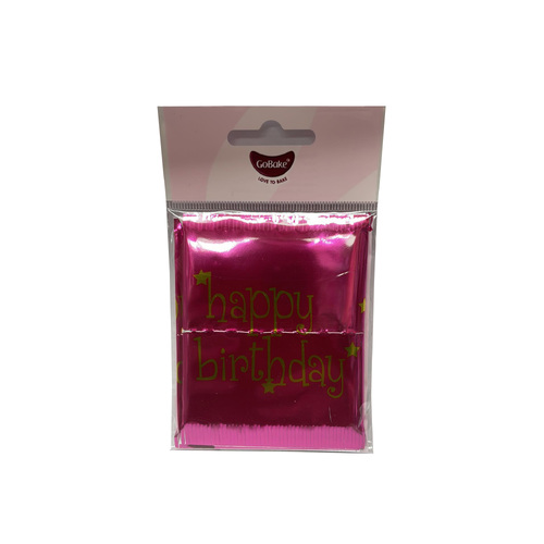 Cake Frill Happy Birthday Pink