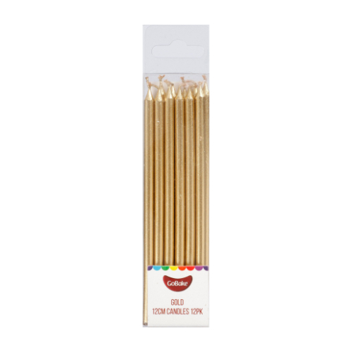 GoBake Gold 12cm Candles
