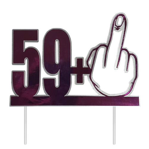 59+ Finger Pink/Silver Cardstock Cake Topper