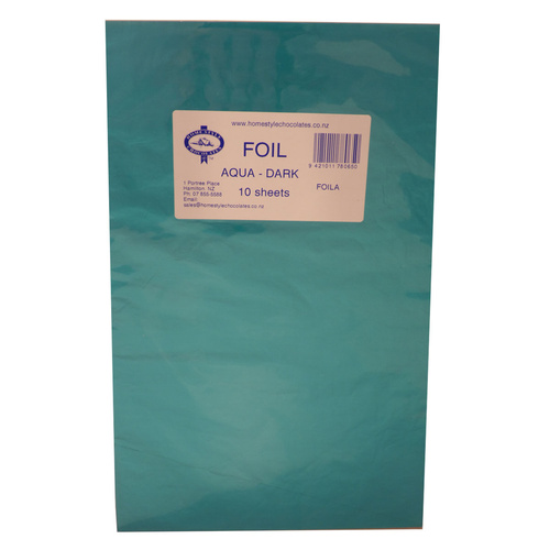 Home Style Chocolates Foil Wrap Aqua