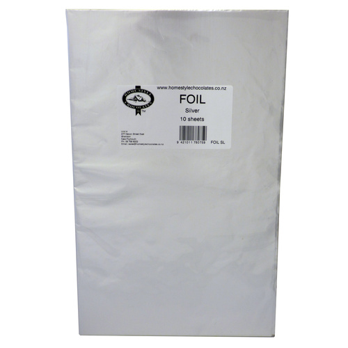 Home Style Chocolates Foil Wrap Silver