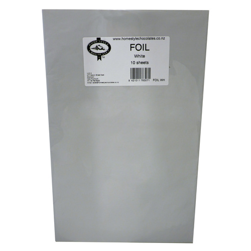 Home Style Chocolates Foil Wrap White