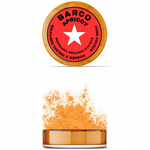 Barco Red Label Powder Food Colour Paint Or Dust 10ml - Apricot