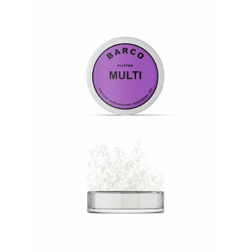 Barco Flitter Glitter Non Toxic 10ml - Multi Colour (White)