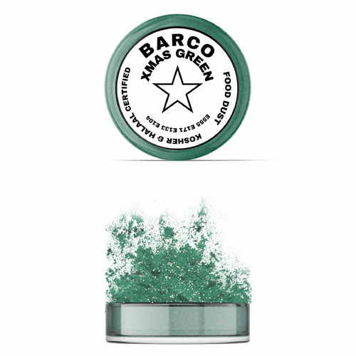 Barco White Label Paint Or Dust 10ml - Christmas Green