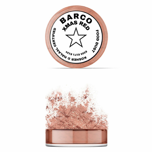 Barco White Label Paint Or Dust 10ml - Christmas Red