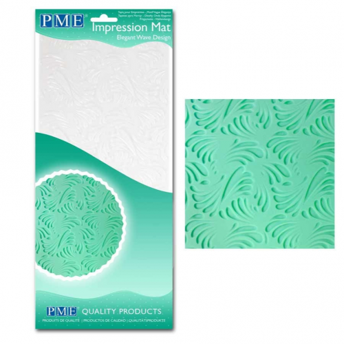 PME Large Elegant Wave Impression Mat