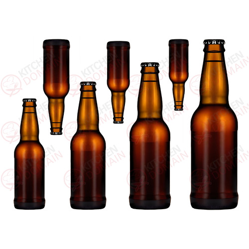Brown Bottles Edible Image - A4 #7