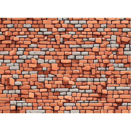 Brick Wall Edible Image #02 - A4