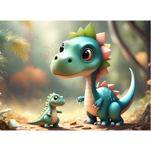Dinosaur Edible Image #3 - A4
