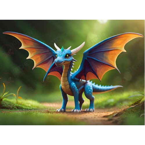 Dragon Edible Image #07 - A4