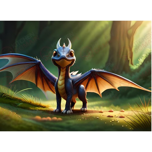 Dragon Edible Image #08 - A4