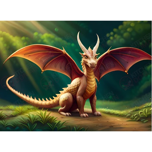 Dragon Edible Image #10 - A4