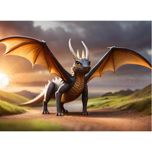 Dragon Edible Image #14 - A4