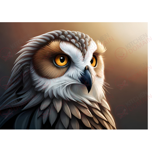 Owl Edible Image #02 - A4