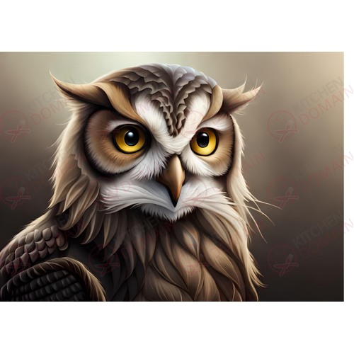 Owl Edible Image #03 - A4