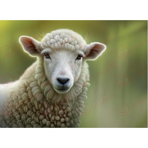 Sheep Edible A4 Image - #02