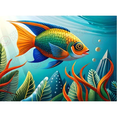 Tropical Fish Edible Image #1 - A4