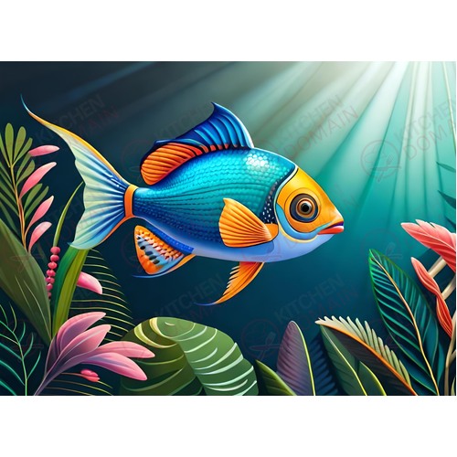 Tropical Fish Edible Image #2 - A4