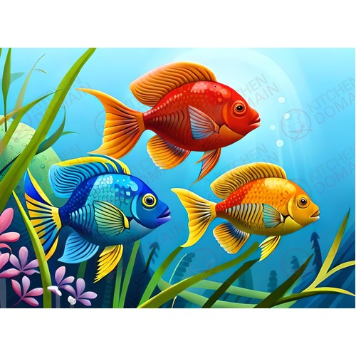Tropical Fish Edible Image #4 - A4