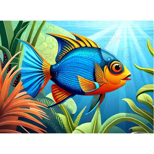 Tropical Fish Edible Image #7 - A4