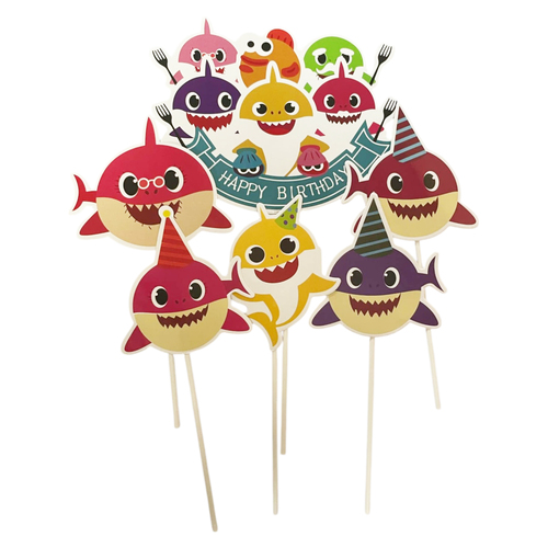 Baby Shark Cake topper Set