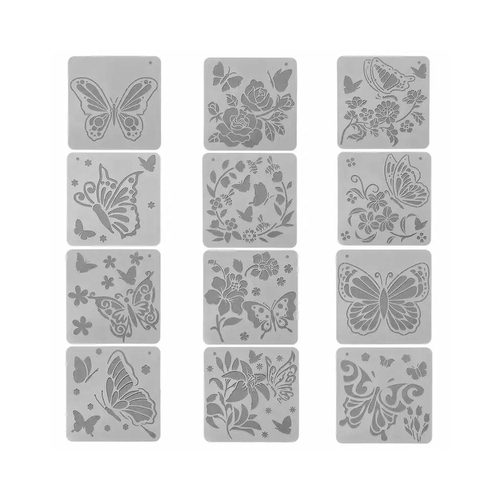 Butterflies Stencil 12 Piece Set