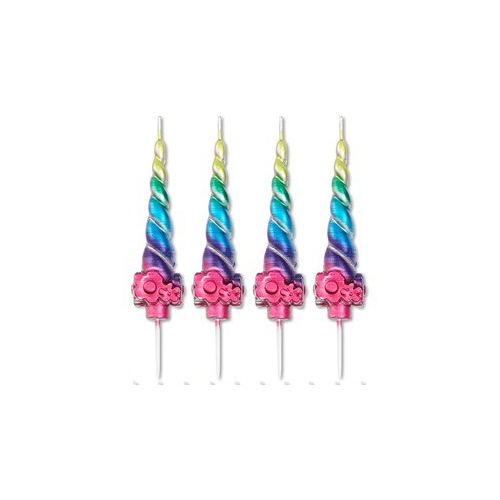 Unicorn Horn Candles - 4 Pack