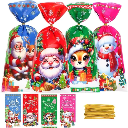 Cute Christmas Treat Bags 10pcs