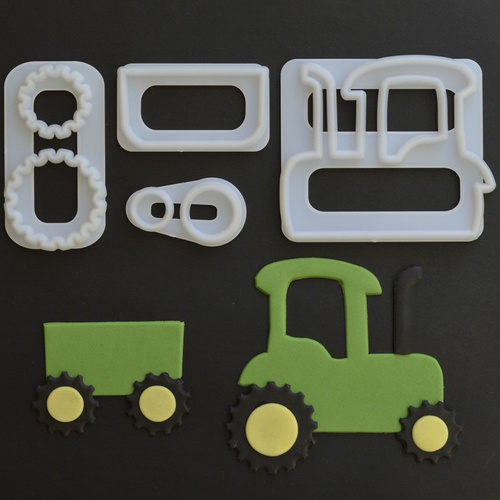 Tractor Fondant Cutter Set
