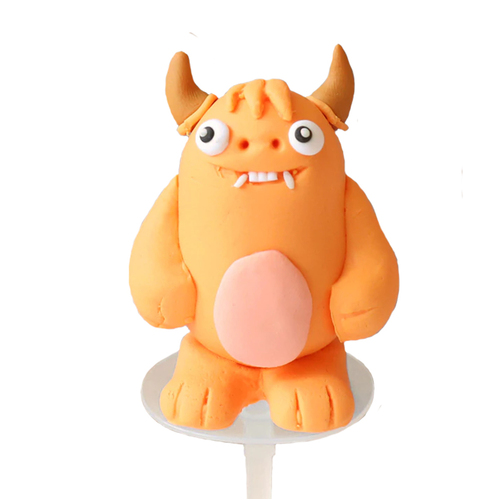 Orange Monster Cake topper