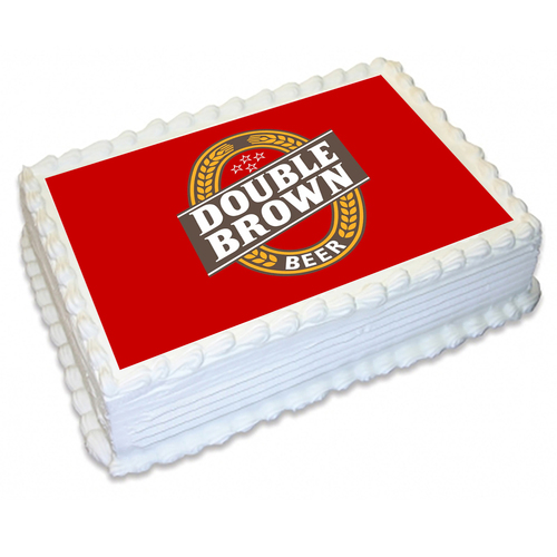 Double Brown Edible Image - A4