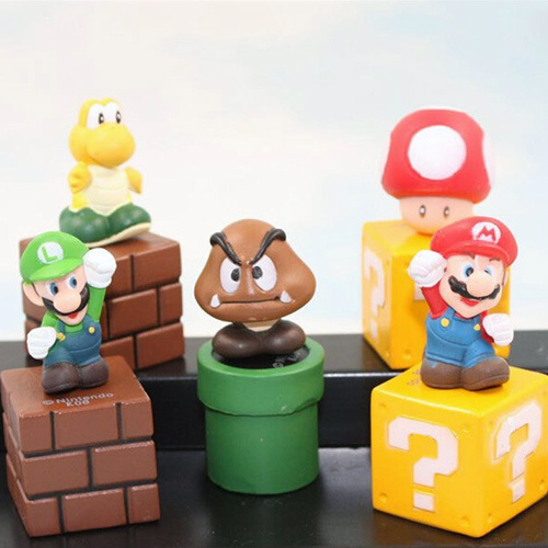 Super Mario Cake Topper Toy Set
