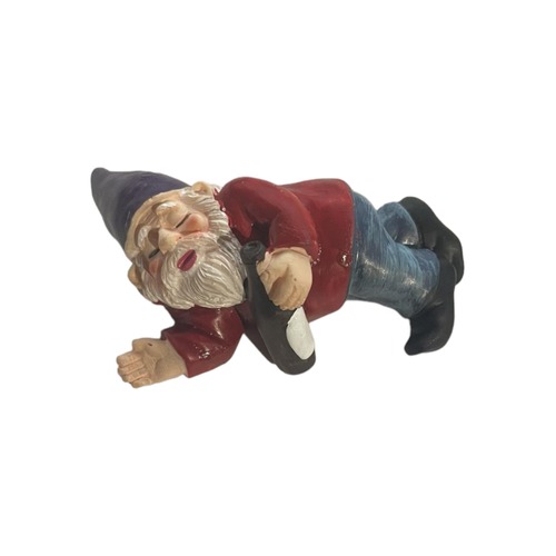 Drunk Passed Out Gnome Decoration