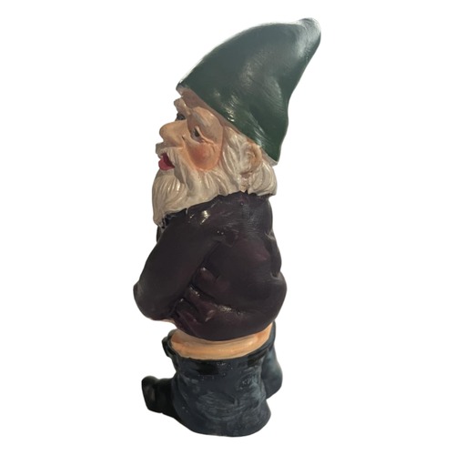 Naughty Peeing Gnome 6cm Decoration
