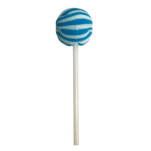 Round Ball Small Blue Stripe Lollipop
