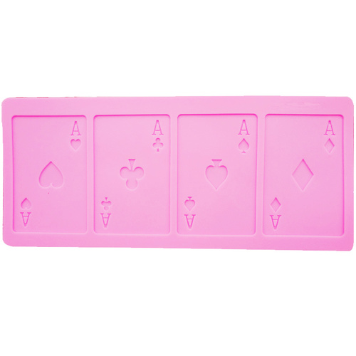4 Aces Playing Cards Silicone Mould