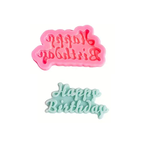 Small Happy Birthday Fondant Mould