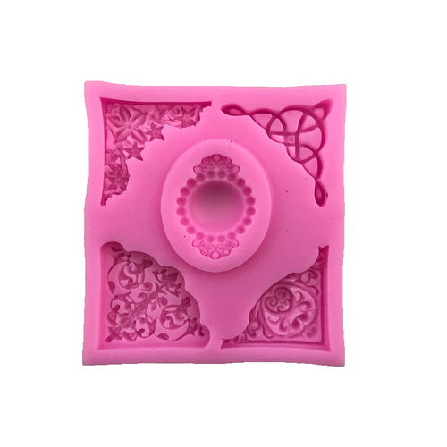 Lace Corner Silicone Fondant Mould