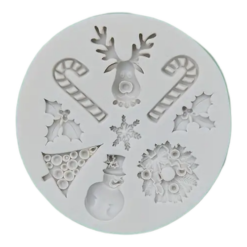Christmas Mix Silicone Fondant Mould