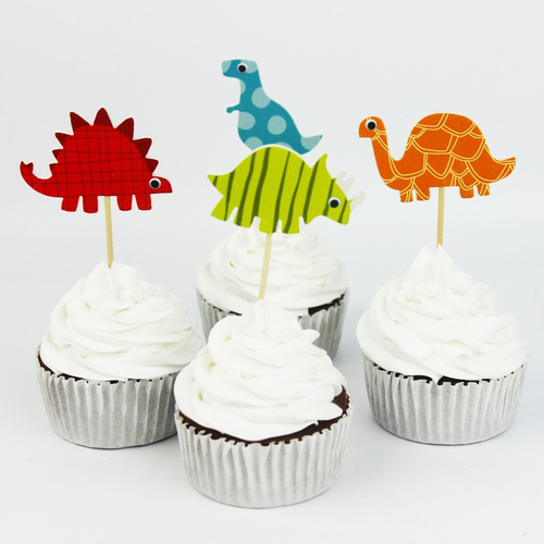 Dinosaurs Cupcake Picks 24 Pieces