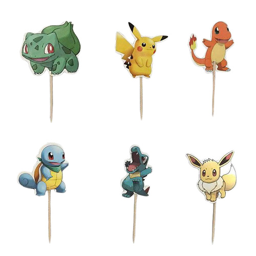 Pokemon Cupcake Topper Picks 24pcs