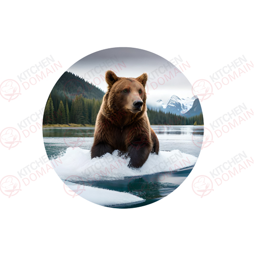 Brown Bear Edible Image - Round #01