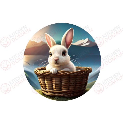 Bunny Edible Image  - Round #03