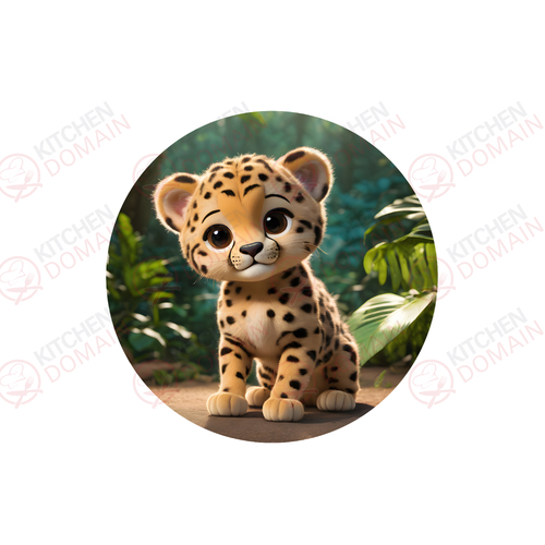 Cheetah Edible Image - Round #01