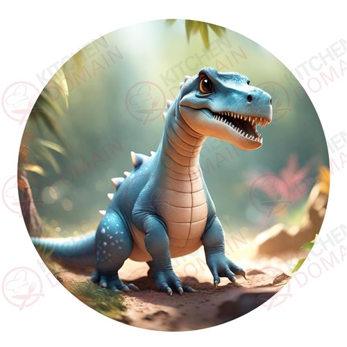 Dinosaur Edible Image #10 - Round