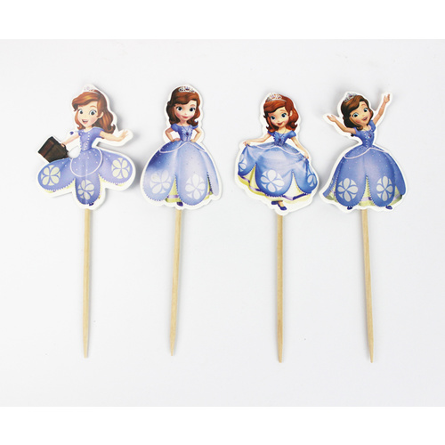 Princess Sofia Cupcake Picks 24 Pieces