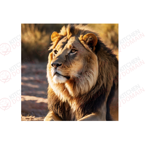 Lion Edible Image #06 - Square