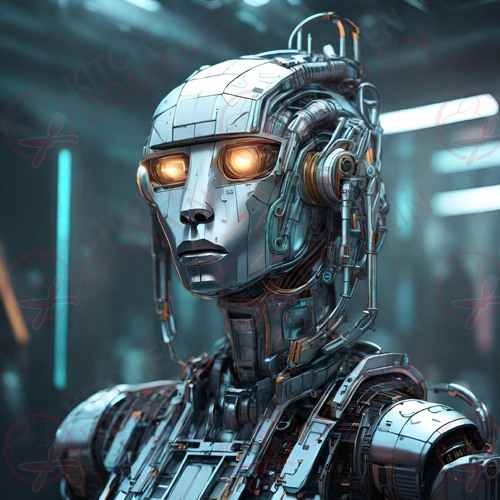 Metal Cyborg Edible Image #01 - Square