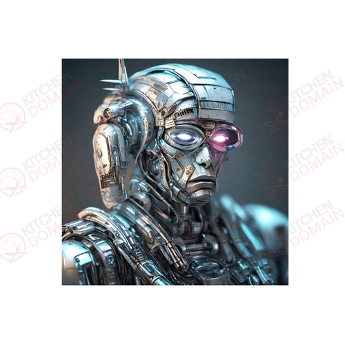 Metal Cyborg Edible Image #02 - Square